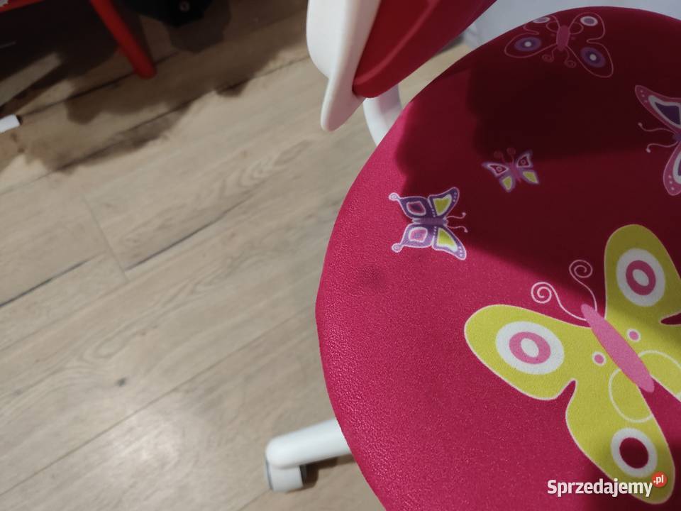 Krzesło biurowe fotel obrotowy dziewczynki White Meble Świdnik