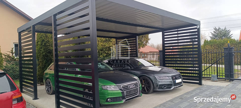 CarPort PREMIUM Wiata samochodowa 5x5 Antracyt Kalisz