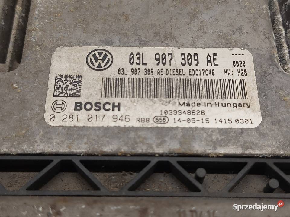 VW PASSAT CC LIFT 20 TDI 15r sterownik silnika Kielce sprzedam