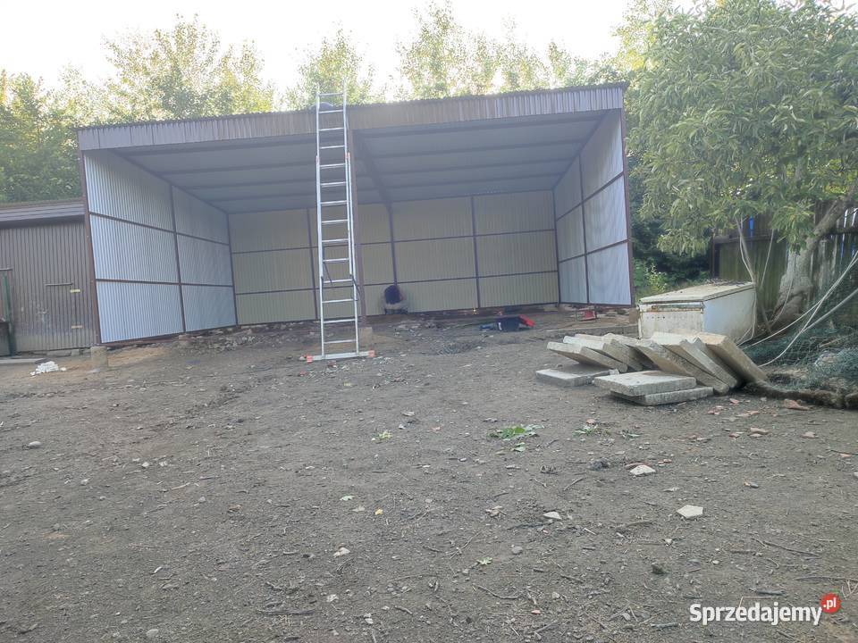 Garaż Blaszany Otwarty Wiata Garażowa Hala