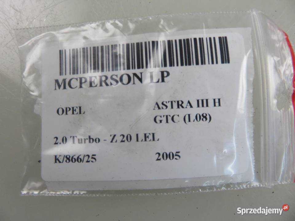 MCPERSON LEWY PRZEDNI OPEL ASTRA H GTC 20 Turbo sprzedam