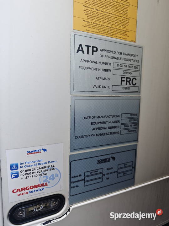 Chlodnia q8palet Daf CF 360 Warszawa sprzedam