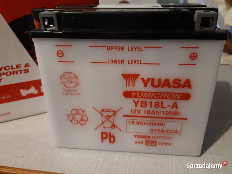 Akumulator Rozruchowy Yuasa YB18L A Varta Exide Harley Warszawa Sprzedajemy Pl