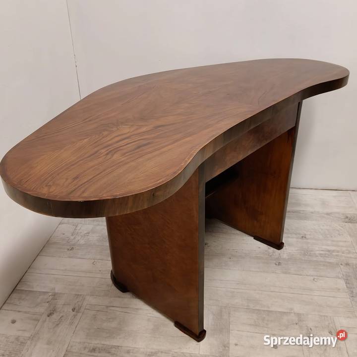 Biurko bumerang art deco design orzech lata 50te Biurka Radomsko sprzedam