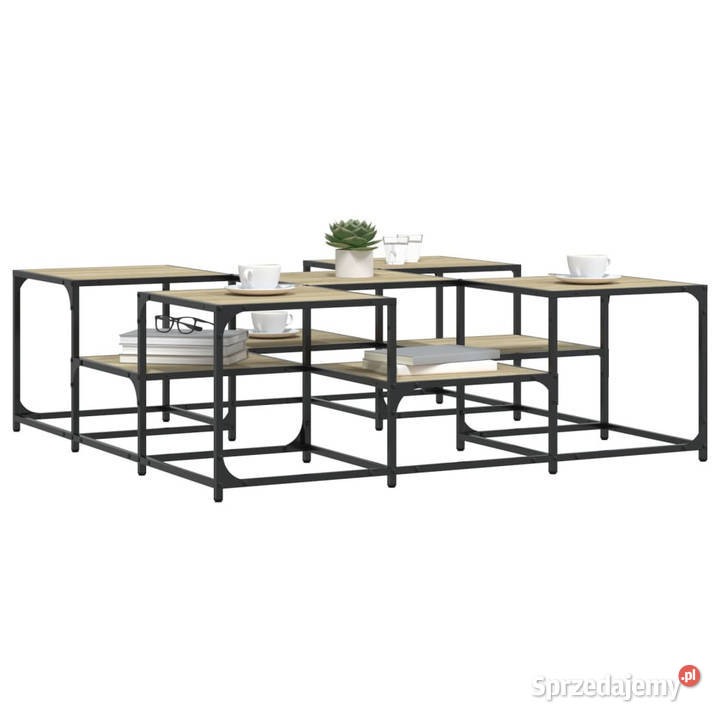 Stolik kawowy kolor dąb sonoma 121x121x40 Warszawa sprzedam
