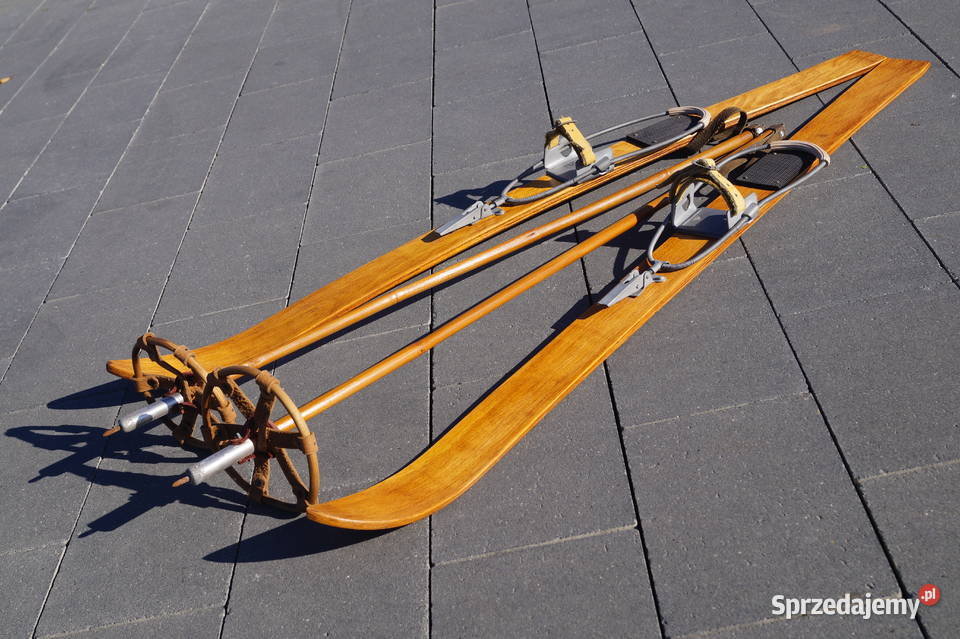 Stare narty dziecięce 100 kijki Pruchnik