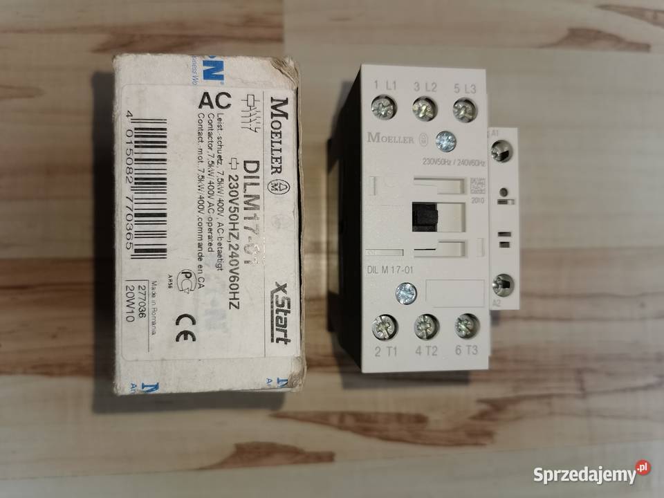 Stycznik DILM 2510 11kW cewka 230V AC 1NO Kiełczów