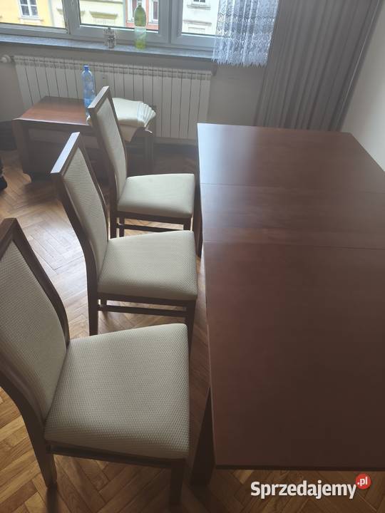 Do sprzedania stół rozkładany 6 krzesel 77cm Stoły Nysa