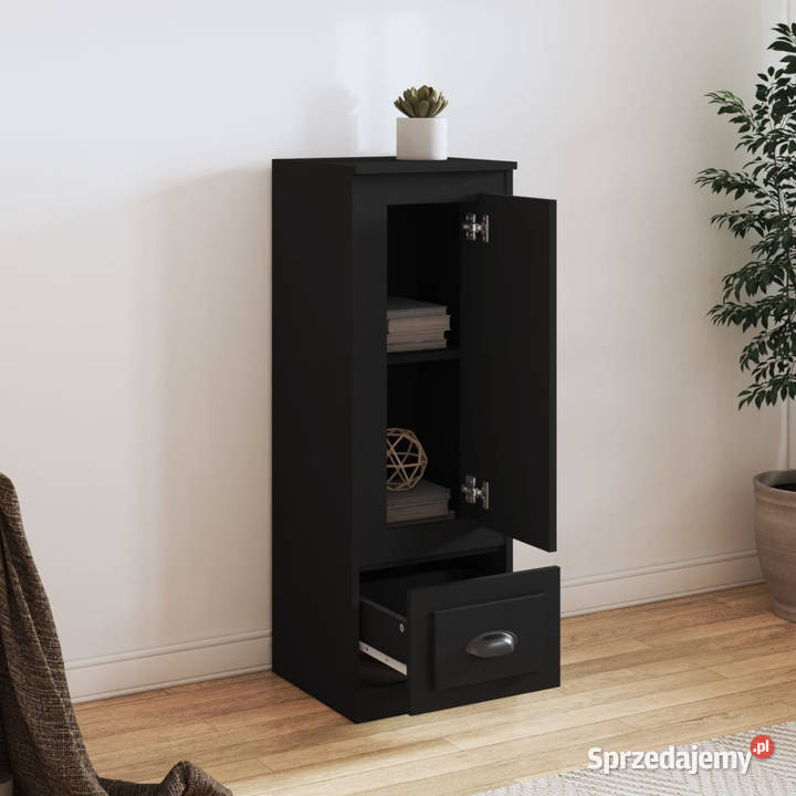 Szafka czarna 36x355x1035 materiał Warszawa