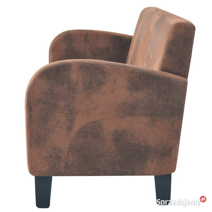 Sofa 3osobowa ze sztucznej skóry zamszowej