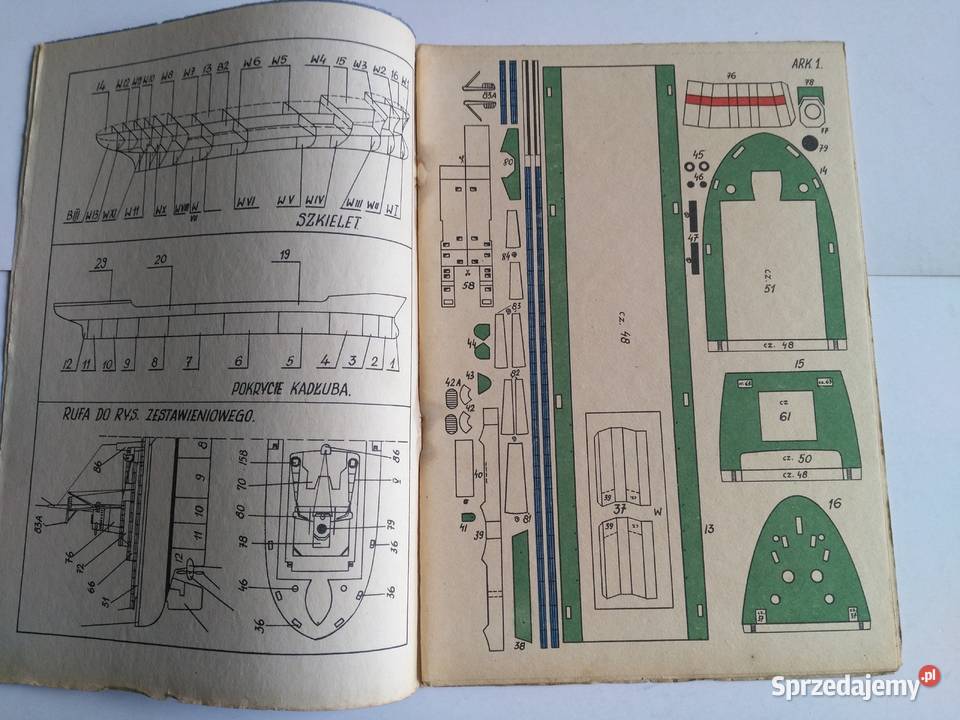 Mały Modelarz 11121979 Statek Jurij Gagarin śląskie Dąbrowa Górnicza