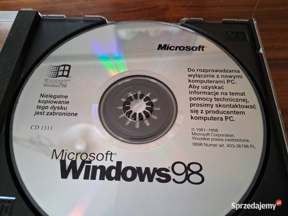 Windows 98 wydanie drugiepierwsze Poznań