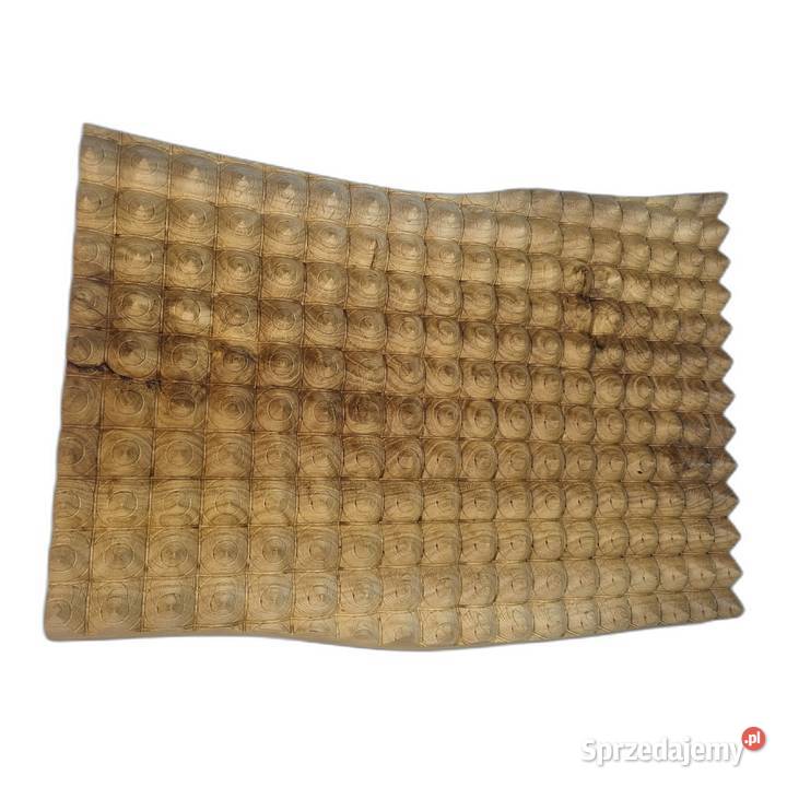 Drewniana dekoracja ścienna Panel Strukturalny Malechowo