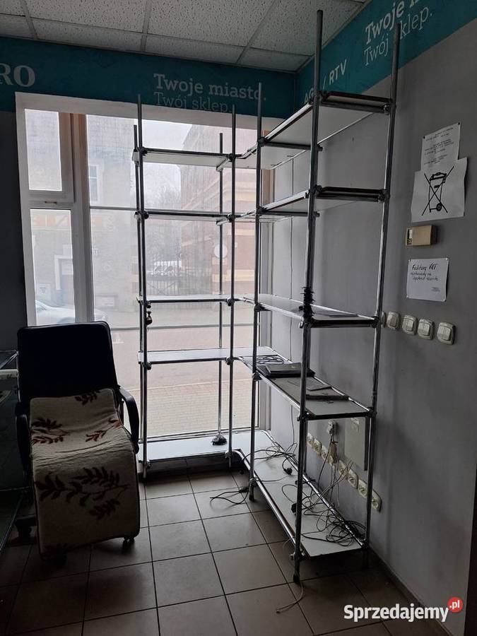 lada i regały sklepowe z rurek chromowanych zachodniopomorskie Szczecinek