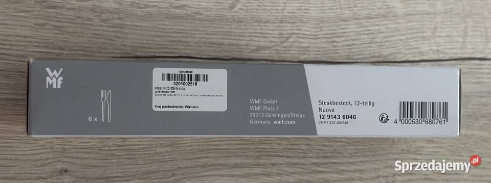 Zestaw sztućców WMF do steków 12 sztuk stal Łódź sprzedam