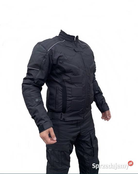 Komplet motocyklowy czarny uniwersalny spinany Rozmiar XXL lubuskie Witnica
