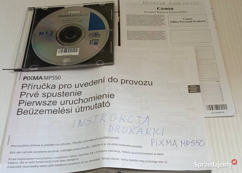 Drukarka kolorowa Canon MP550 z tuszami i A4 mazowieckie Warszawa sprzedam