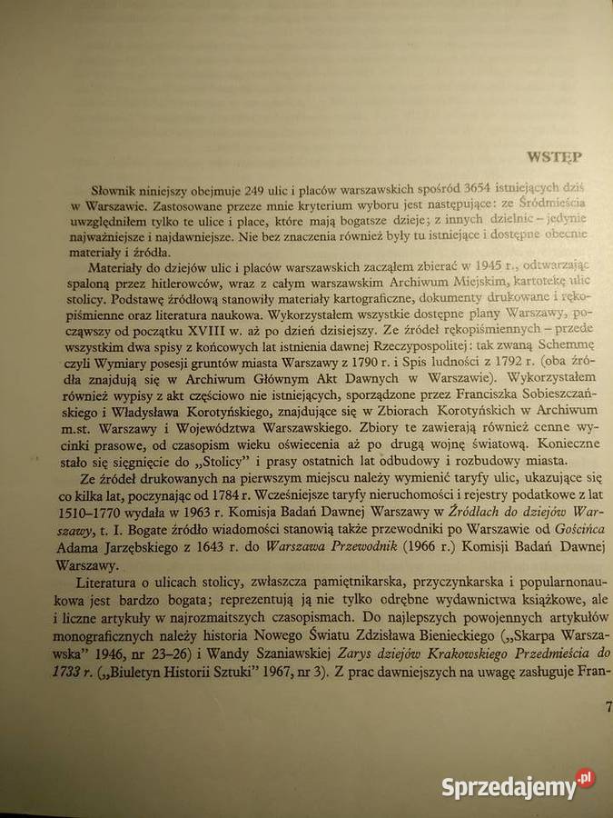 Ulice i place Warszawy książki Bródno Warszawa