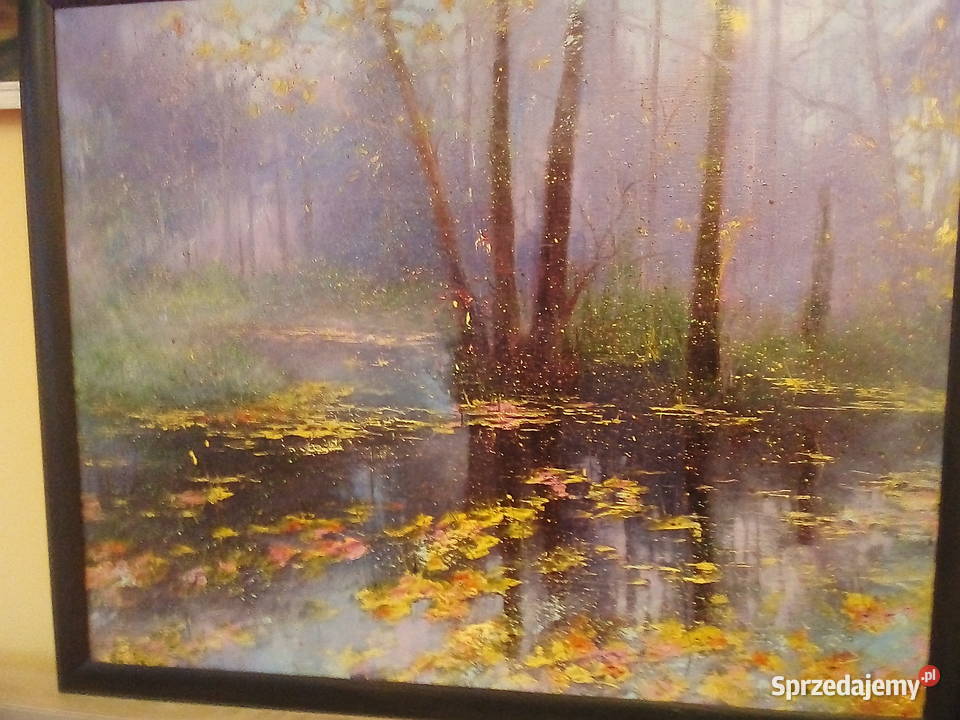 Obraz olejny PEJZAŻ Leszno sprzedam