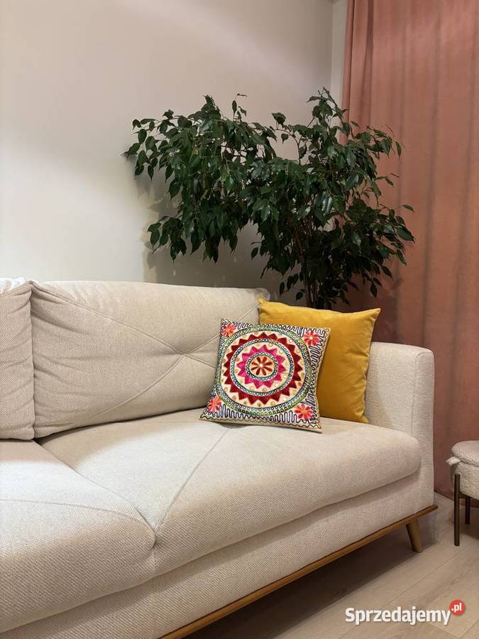 Sofa na drewnianych nóżkach rozkładana LAVENDE 93cm Warszawa