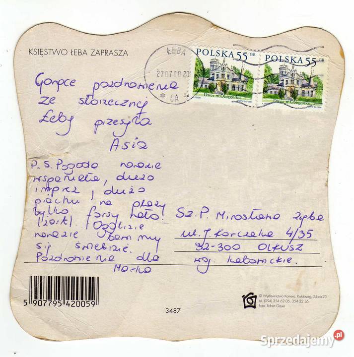 ŁEBA POCZTÓWKA WIELOWIDOKOWA 1 Krynki sprzedam