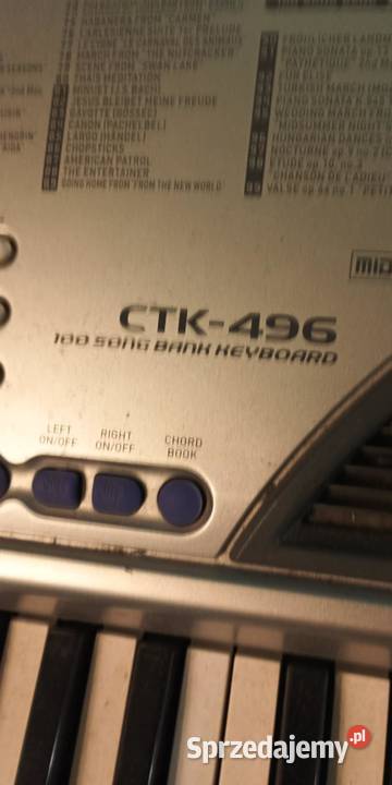 keyboard Casio CTK496 Wrocław sprzedam