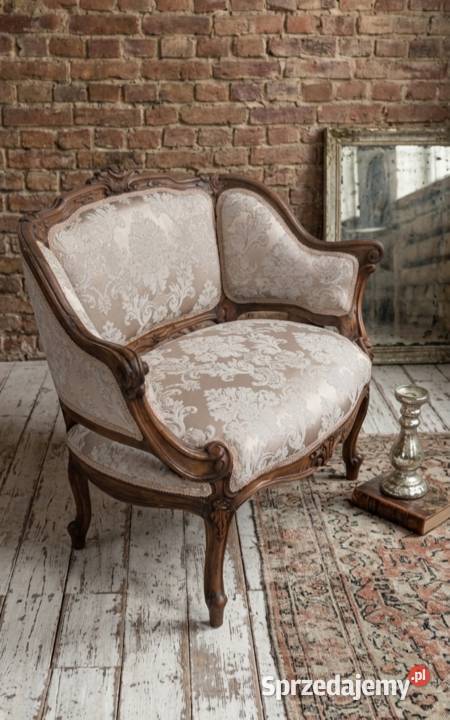 Stylowy fotel Berżera Ludwik vintage retro Goleniów