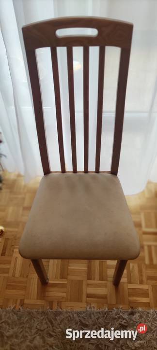 Komplet 4 krzeseł drewnianych Warszawa sprzedam