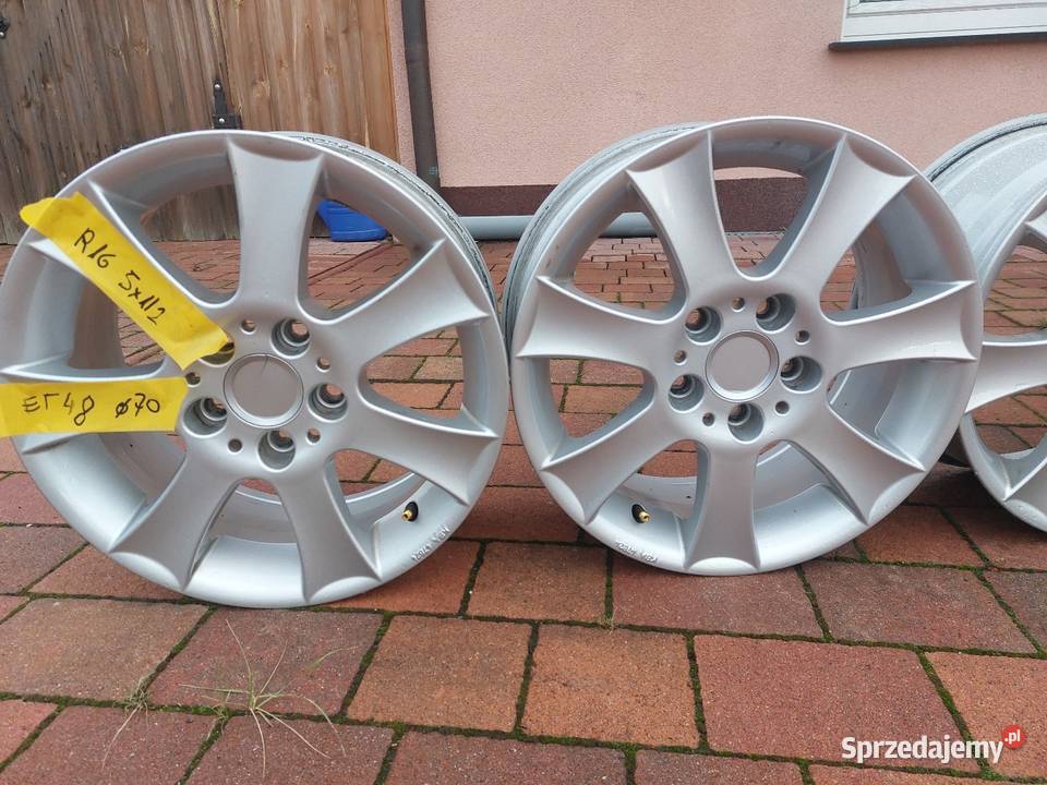 Felgi aluminiowe r16 5x112 et 48 Samochodowe dolnośląskie Bolesławiec