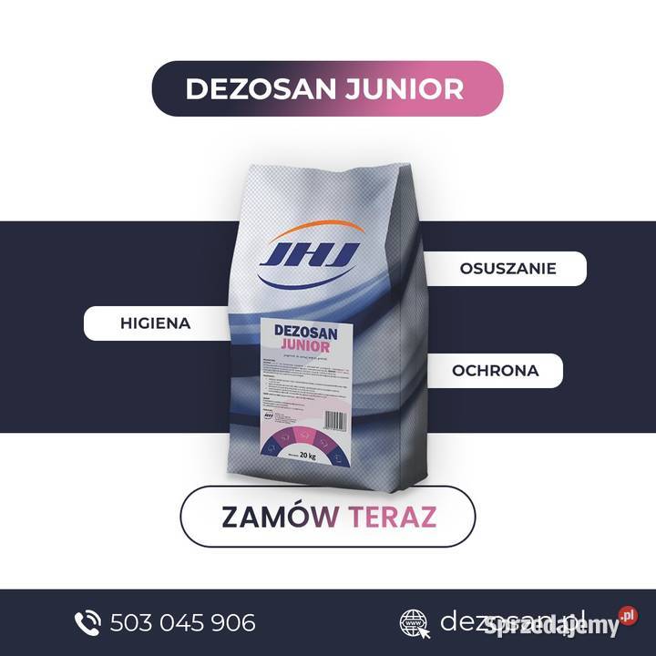 Dezosan Junior sucha kąpiel prosiąt 600 higiena Proszowice