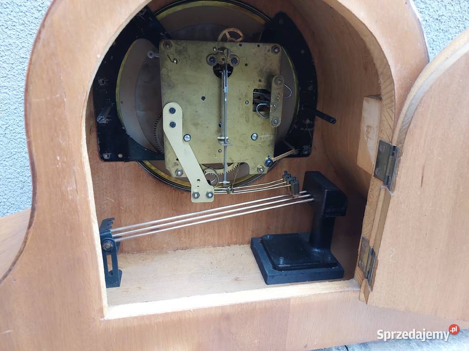 Stary zegar bufetowy duży sprawny kapelusz Antyki Tczew