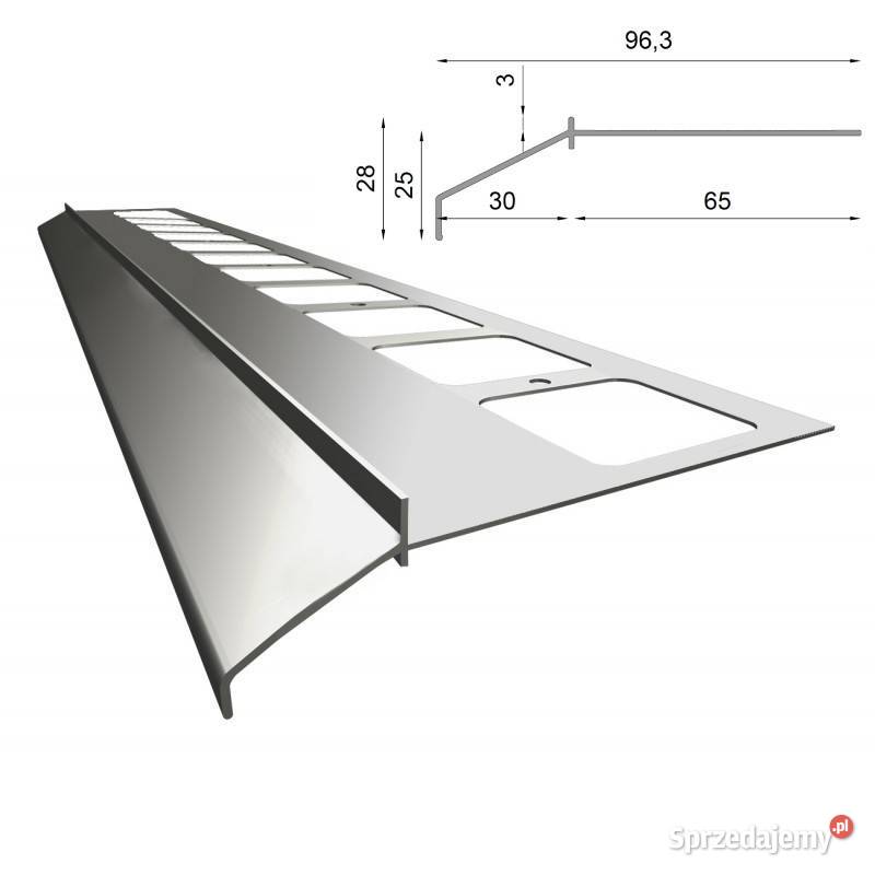 Profil okapowy na balkon i taras Renoplast K100 mazowieckie Warszawa