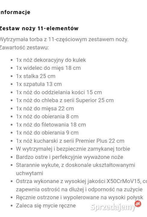ZESTAW NOŻY DICK 11 ELEMENTÓW NOWY Kielce