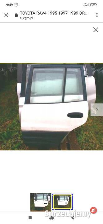 Toyota RAV4 RAV 4 drzwi lewe tył 1995 1996 1999 Byków