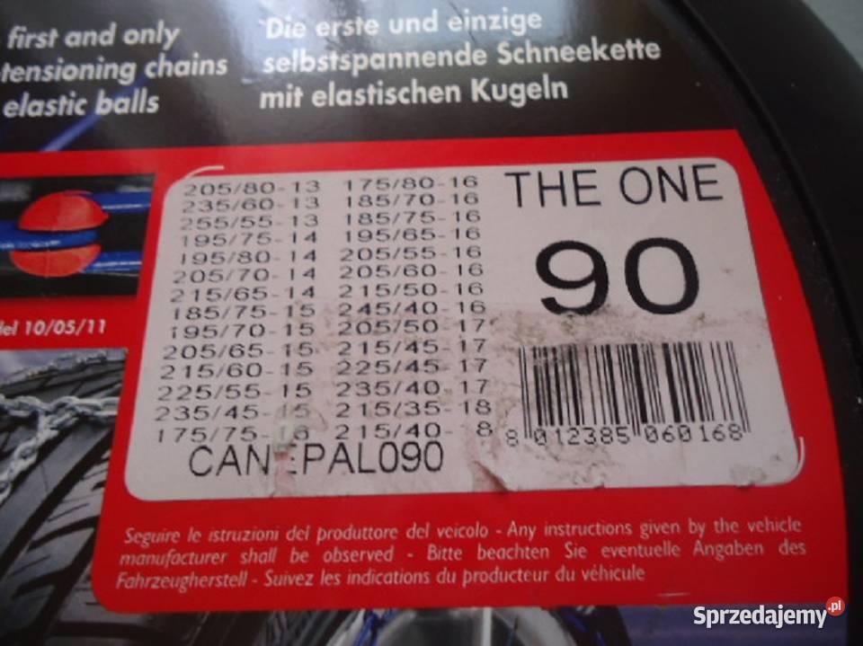 ŁANCUCHY ŚNIEGOWE MAGGI THE ONE 90 NOWE 13 18