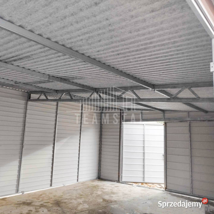 Garaż Blaszany 5x11 Brama dwuskrzydłowa 2x drzwi Dom i Ogród łódzkie Pabianice