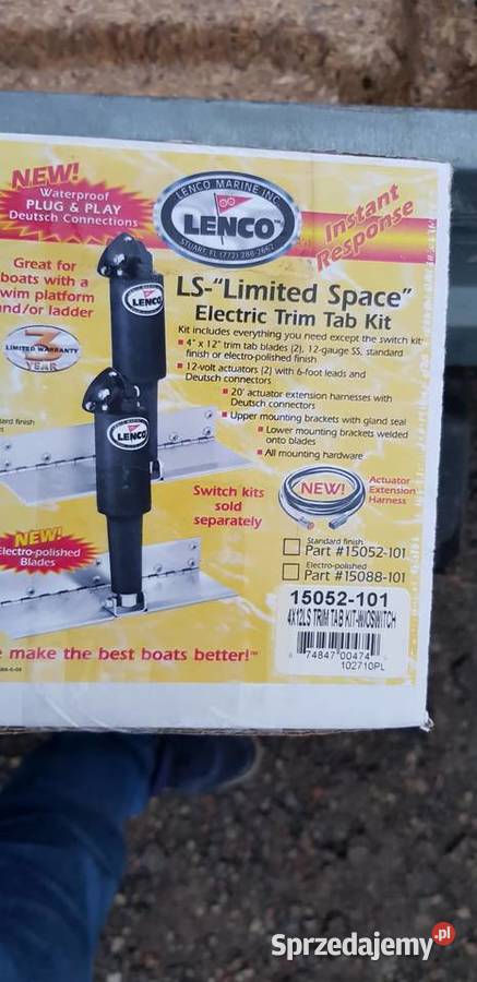 Trim klapy Lenco stal nierdzewna Żeglarstwo Giżycko