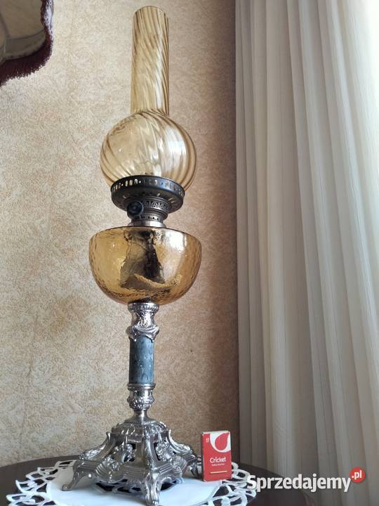 Stara duża 100 sprawna lampa naftowaolejowa 72 wielkopolskie