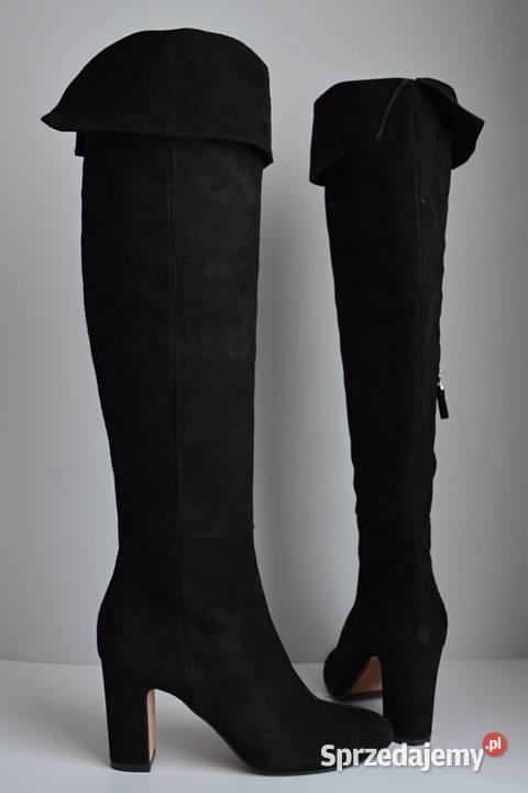 WYGODNY OBCAS naturalny zamsz muszkieterki