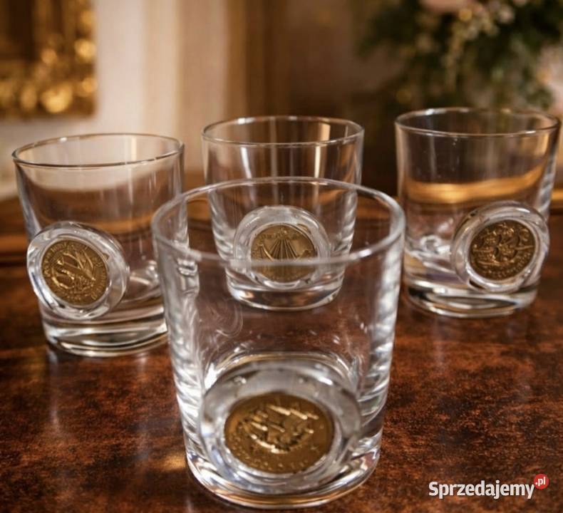 Szklanki do whisky z ręcznie wykonanym Pabianice sprzedam