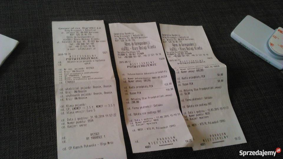 urządzenie ViaAuto i 200 doładowania Warszawa