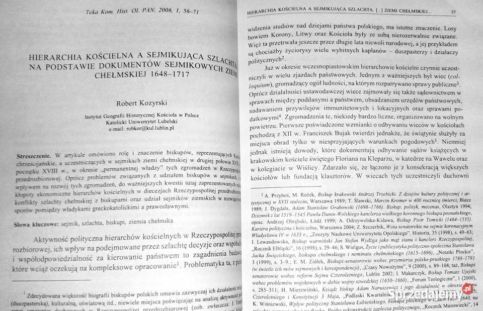 Teka komisji historycznej towarzystwa naukowego Chełm