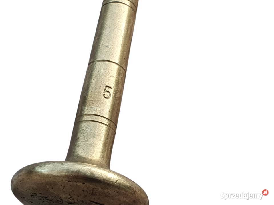 Stary mosiężny moździerz kuchenny sygnowany lata