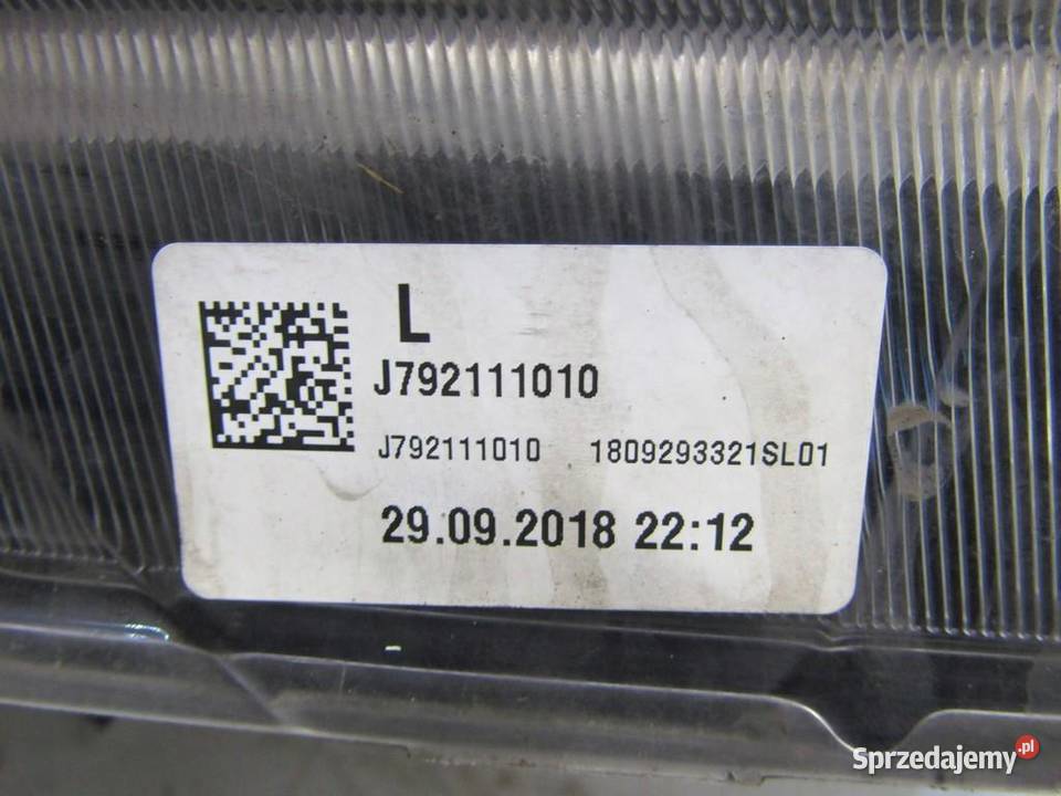 LAMPA PRZEDNIA LEWA LEWY PRZÓD KIA CEED III