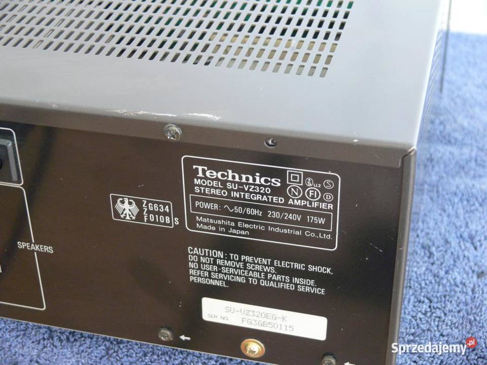 Wzmacniacz Technics SUVZ320 sprawny i mocny Wzmacniacze i pokrewne Jasło