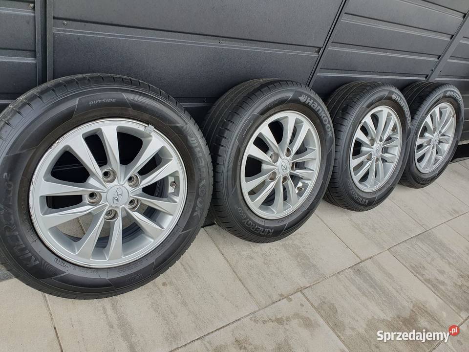 Hyundai felgi aluminiowe oryginalne z oponami dolnośląskie Nowosiedlice