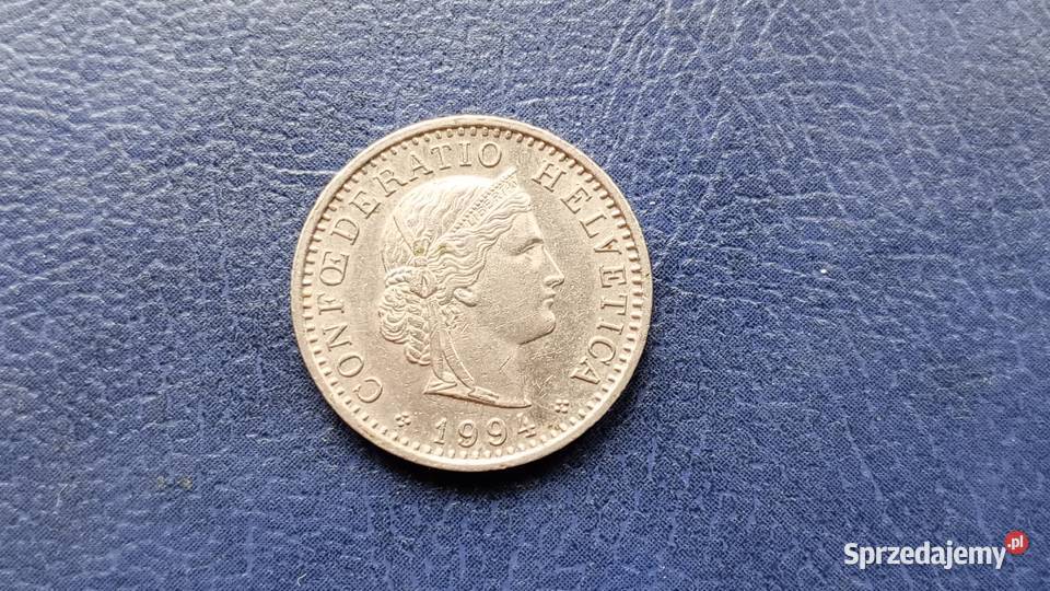 Stare monety 20 rappen 1994 Szwajcaria Lesko