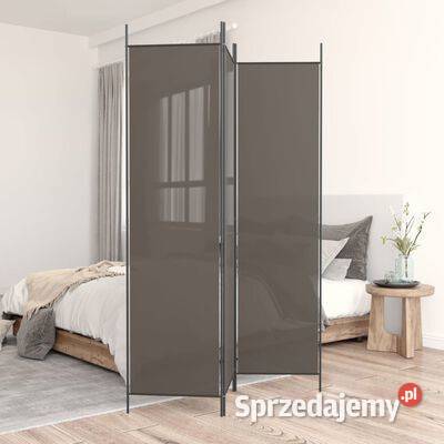 vidaXL Parawan 3panelowy antracytowy 150x220