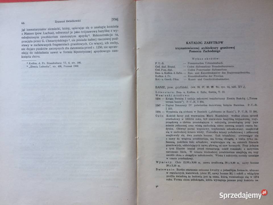 3008 Architektura Granitowa Pomorza Zach W XIII Szczecin