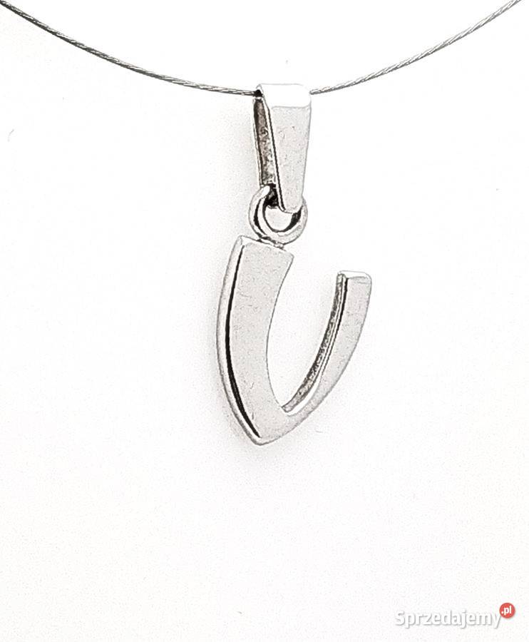 Srebrna zawieszka literka V NS50 WYPRZEDAŻ Poznań sprzedam